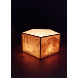 Ötszög asztaldísz