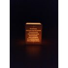 Téglalap alakú mécses